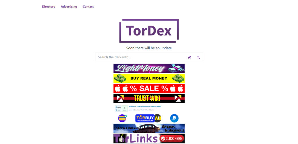 Tordex Search Engine Link